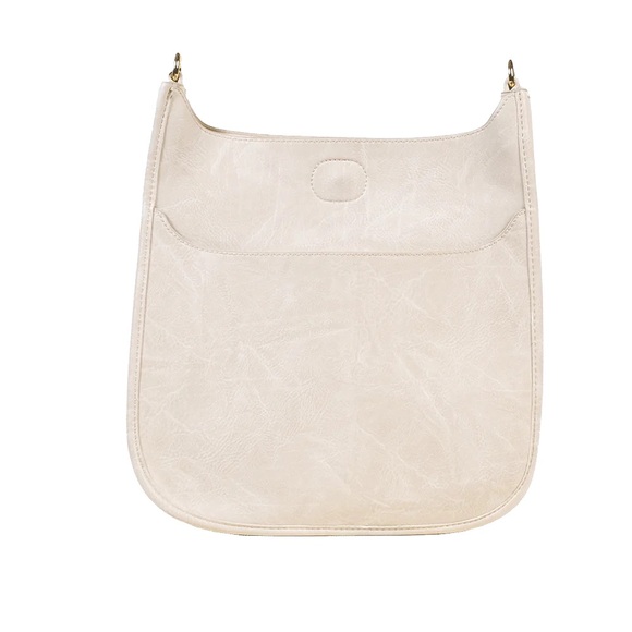 Ahdorned Bags Ahdorned Vegan Leather Messenger Bag In Cream Poshmark